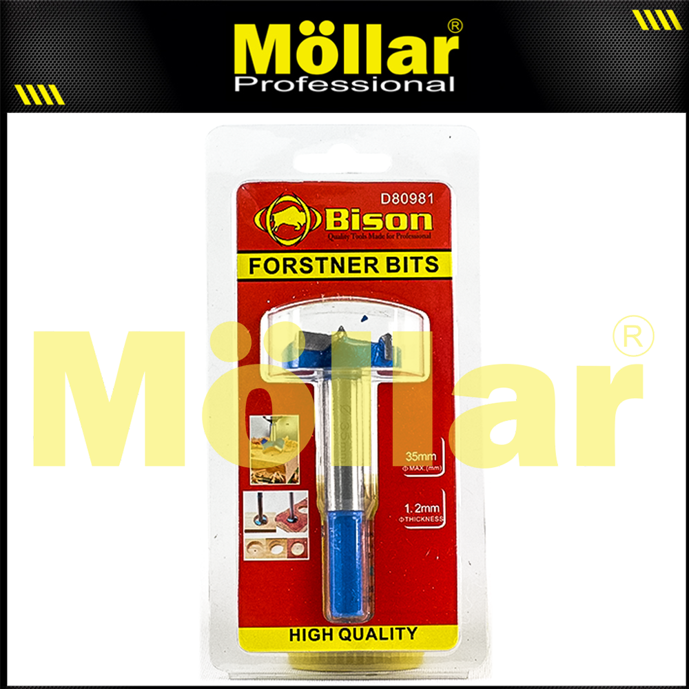BISON D80981 Mata Bor Kayu Engsel Sendok 35 mm / Forstner Bit