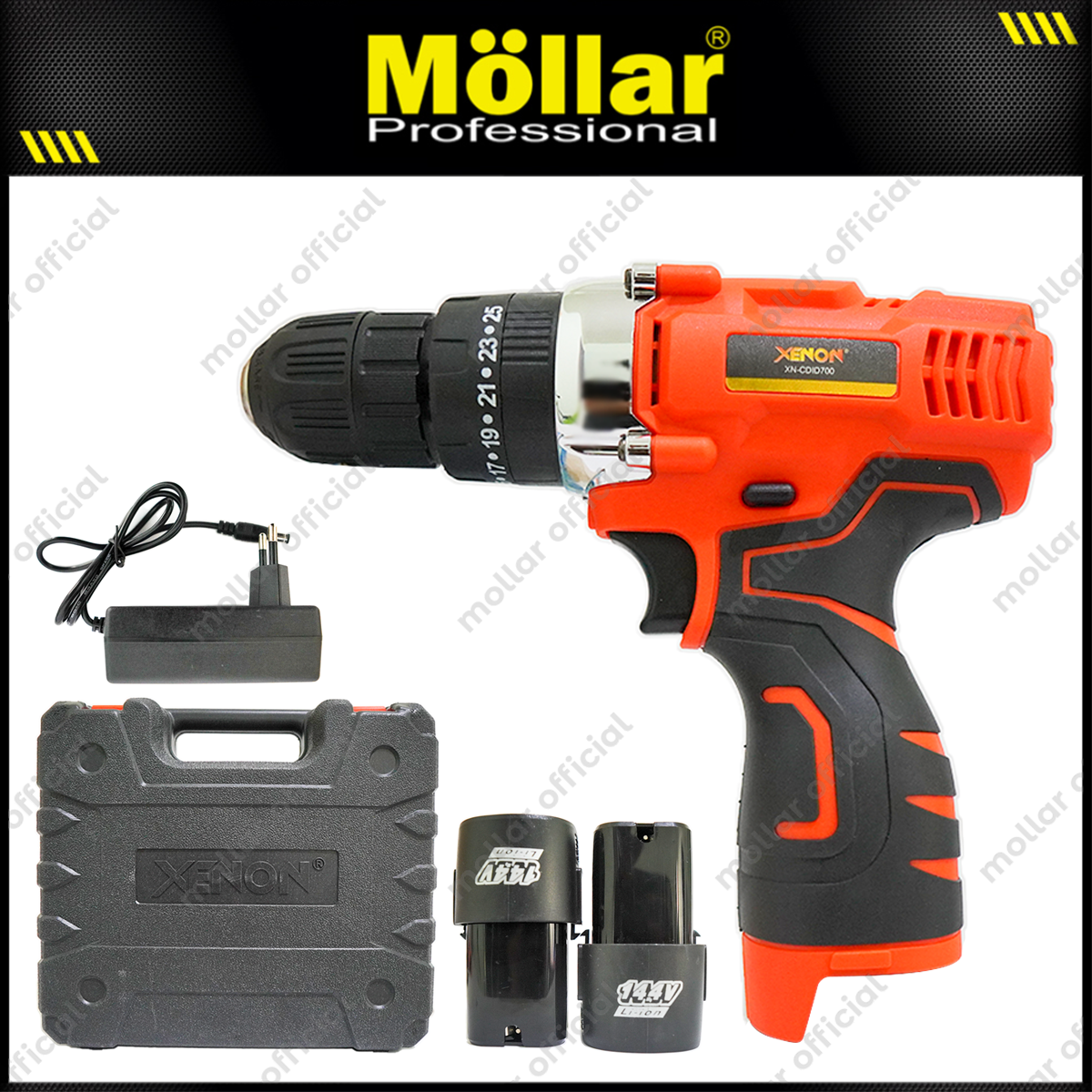 XENON CDID700 Mesin Bor Beton Baterai 14.4V / Cordless Impact Drill