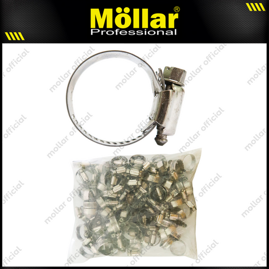 BISON Klem Selang 1-1/4" Inch Stainless Steel Hose Clips - Isi 100 Pcs