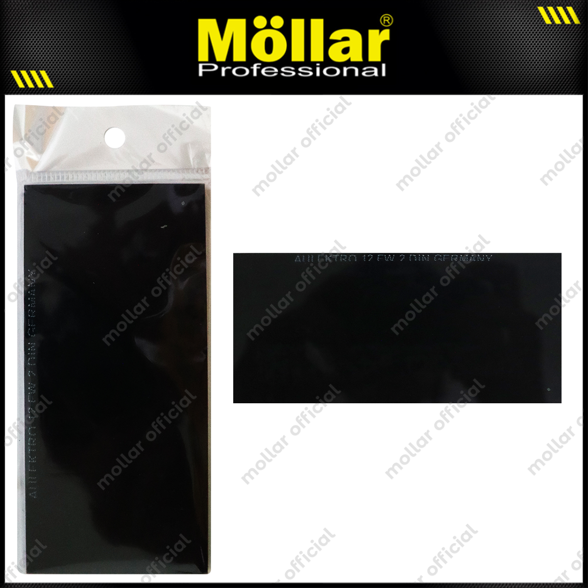 BISON E49010 Kaca Las Hitam Din 12