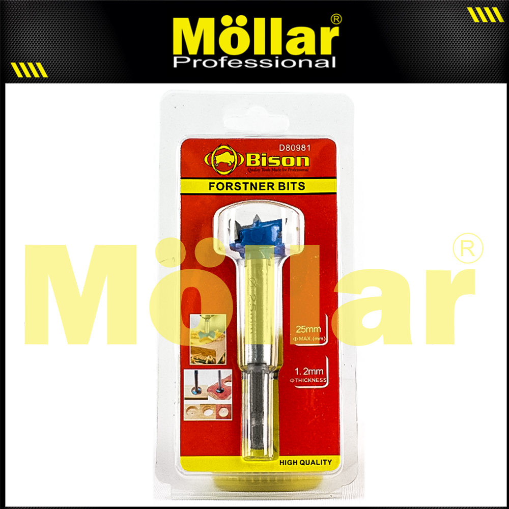 BISON D80981 Mata Bor Kayu Engsel Sendok 25 mm / Forstner Bit