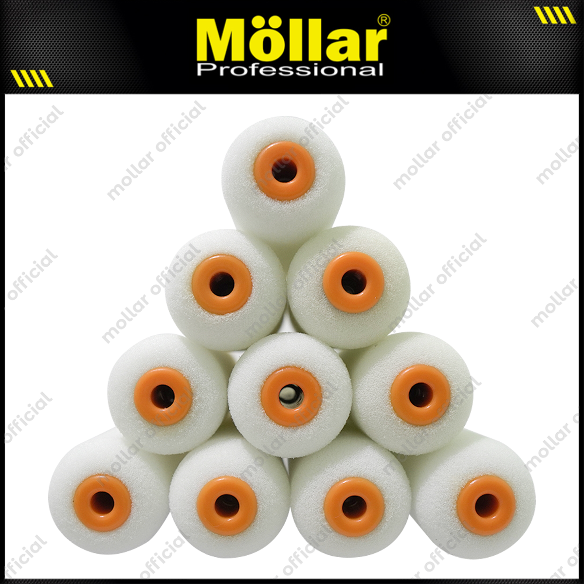 PINEHILL PH-F07030 Refill Bulu Kuas Roll Sepon 4" Set 10 pcs