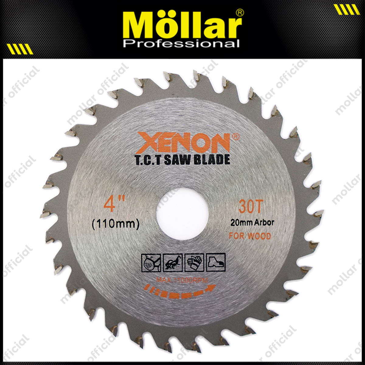 XENON Mata Gerinda Potong Kayu 4"x30T / TCT Saw Blade
