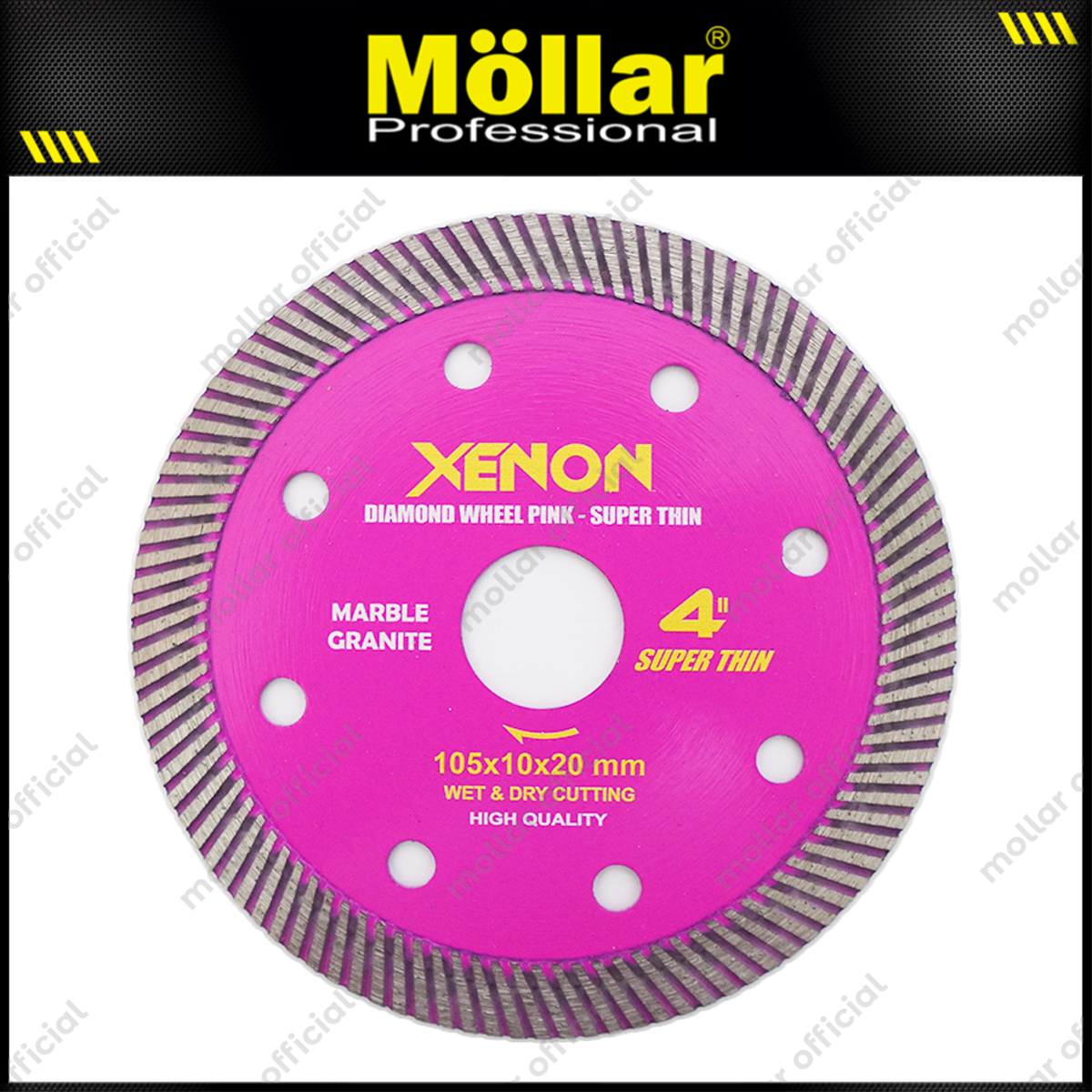 XENON Mata Potong Keramik Turbo Pink 4" / Diamond Wheel Super Thin
