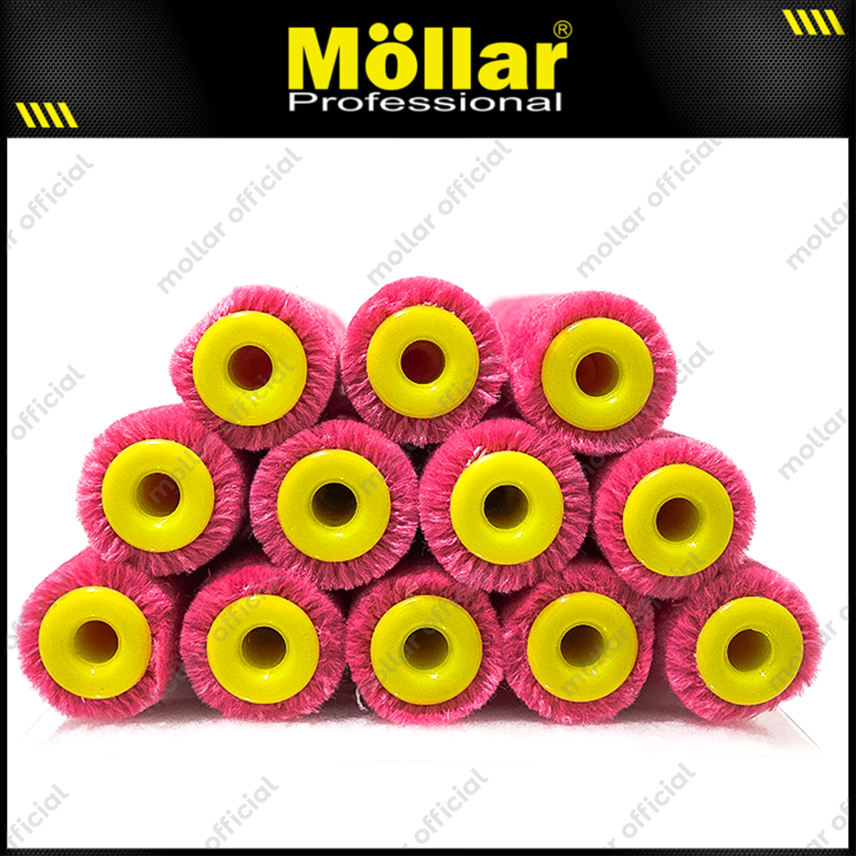 PINEHILL PH-7100E Refill Bulu Kuas Roll Kapal 4" Set 12 pcs