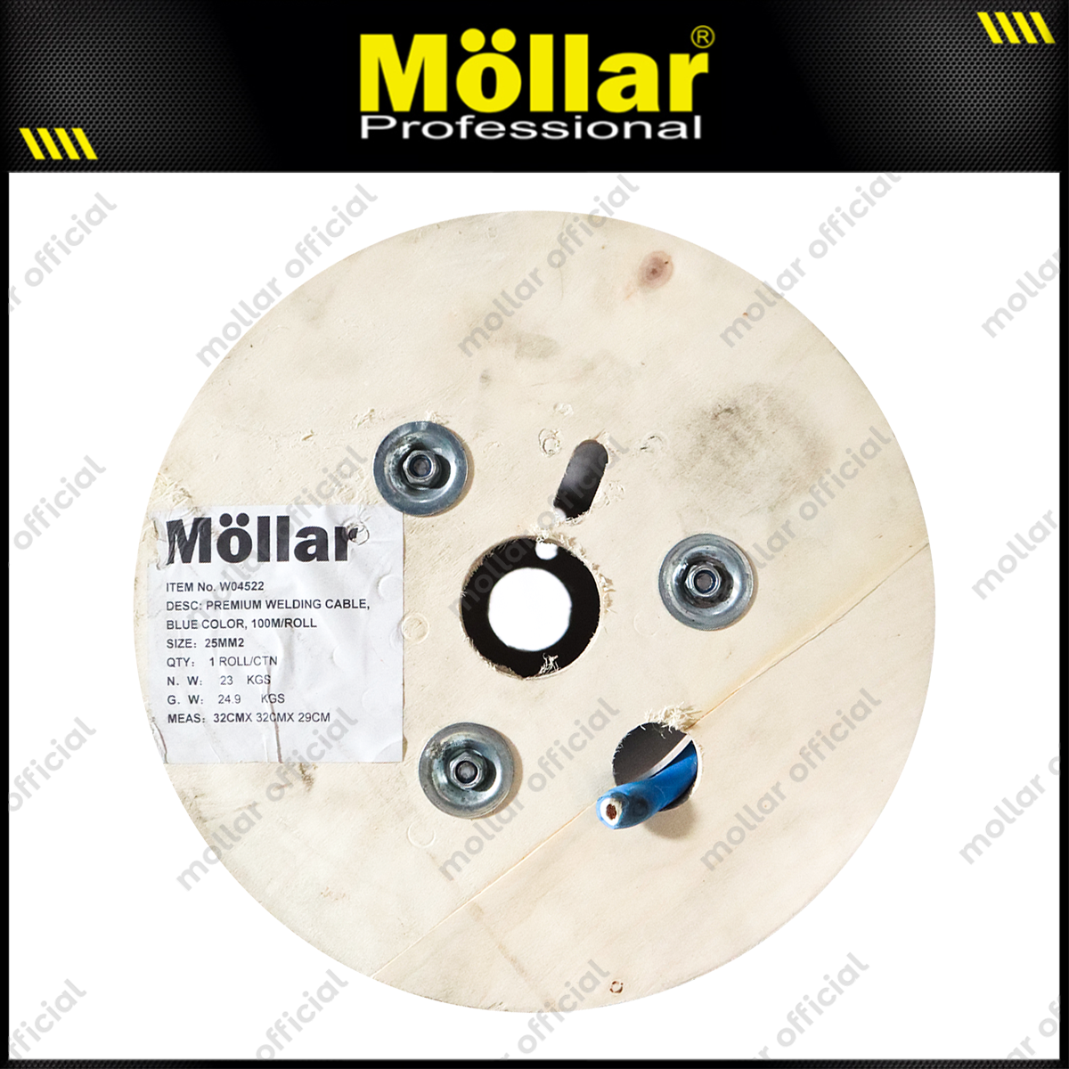 MOLLAR W04522 Kabel Las Tembaga Murni 25 mm - Per Meter