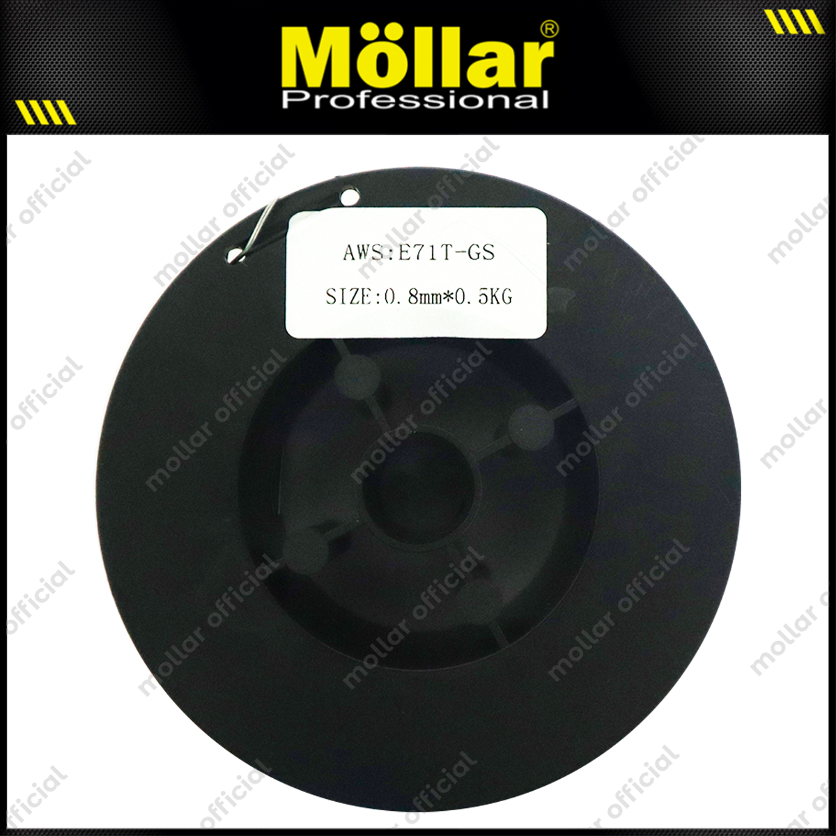 MOLLAR Kawat Las MIG 0.8 mm x 0.5 kg / Flux Cored Wire