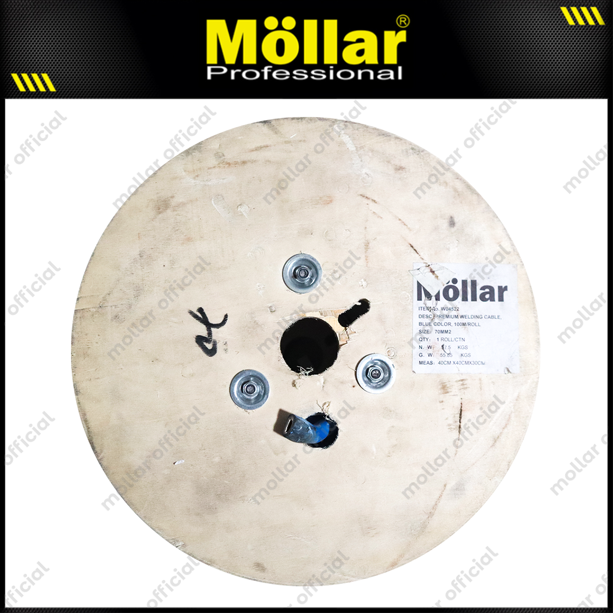 MOLLAR W04522 Kabel Las Tembaga Murni 70 mm - Per Meter