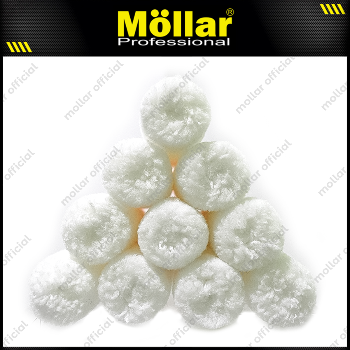 PINEHILL PH-860-White-GD Refill Bulu Kuas Roll Microfiber 4" Set 10 pcs