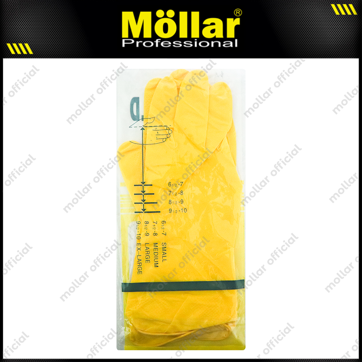 XENON E34020-1 Sarung Tangan Safety Latex (XL) Kuning
