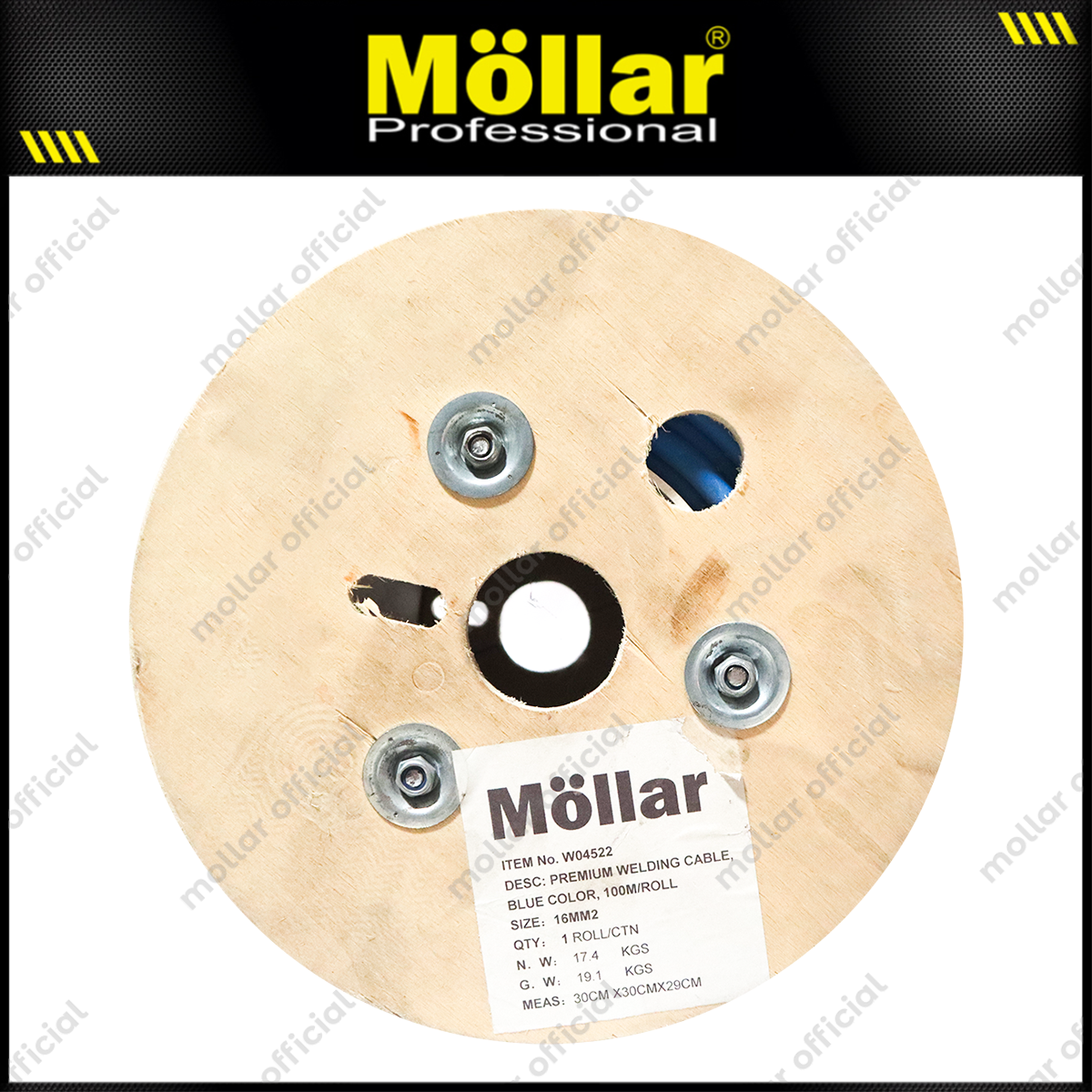MOLLAR W04522 Kabel Las Tembaga Murni 16 mm - Per Meter