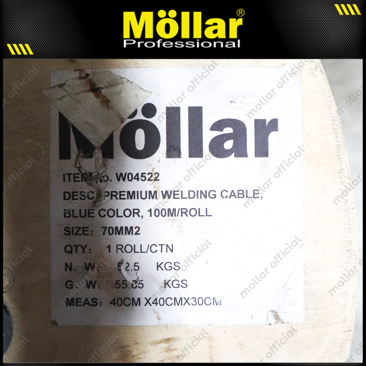 MOLLAR W04522 Kabel Las Tembaga Murni 70 mm - Per Meter
