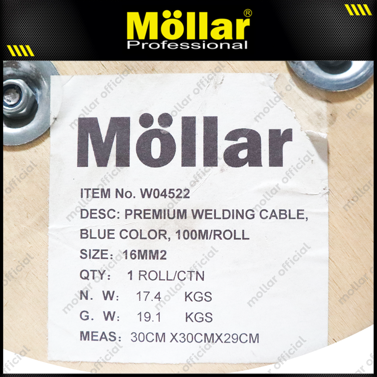MOLLAR W04522 Kabel Las Tembaga Murni 16 mm - Per Meter