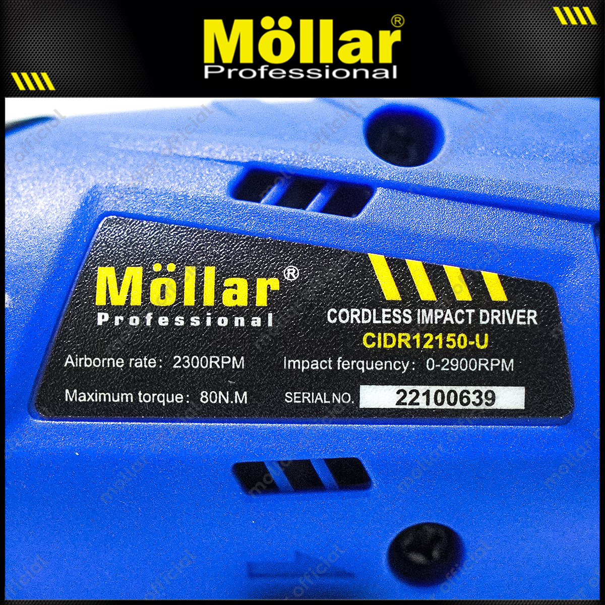 MOLLAR CIDR12150-U POLOSAN Cordless Impact Driver 12V Tanpa Baterai & Charger