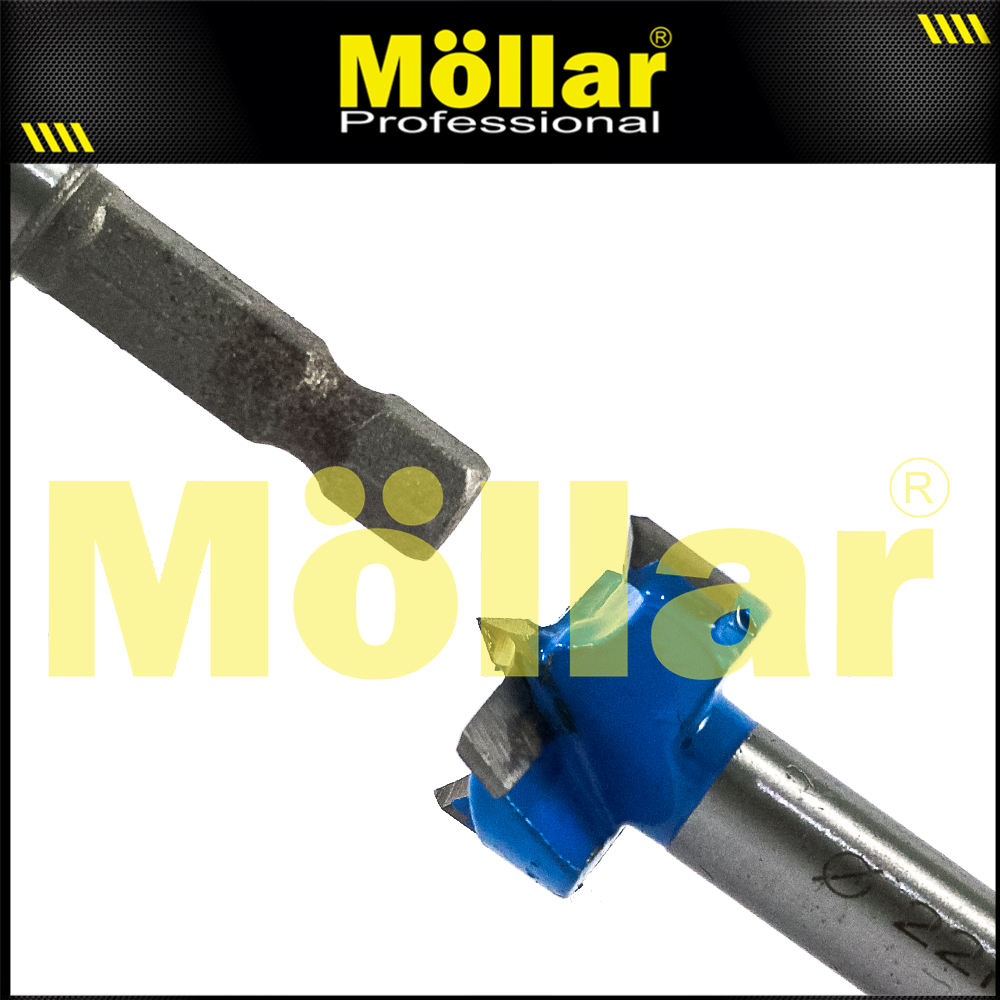 BISON D80981 Mata Bor Kayu Engsel Sendok 22 mm / Forstner Bit