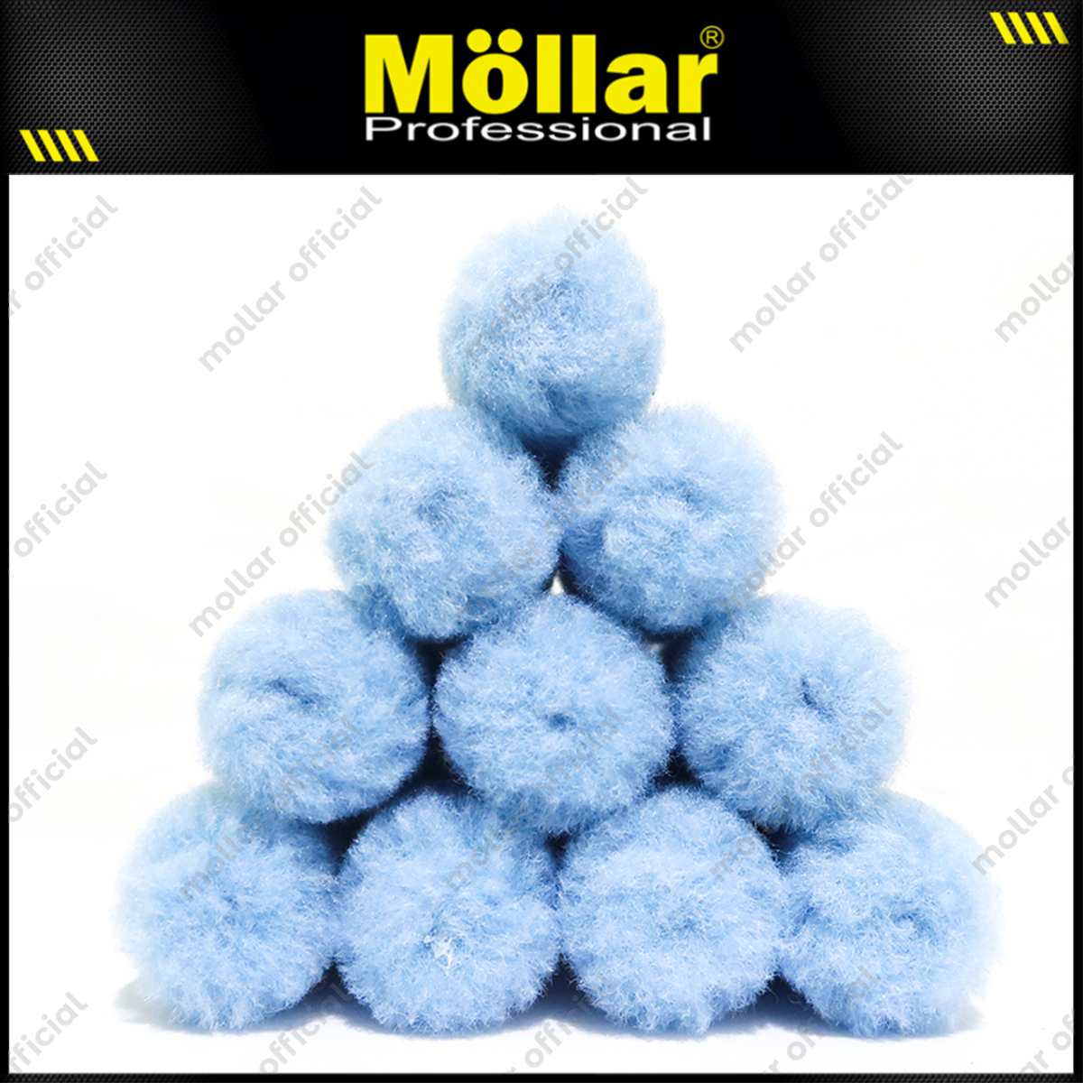 PINEHILL PH-F07050 Refill Bulu Kuas Roll Kapal Biru 4" Set 10 pcs