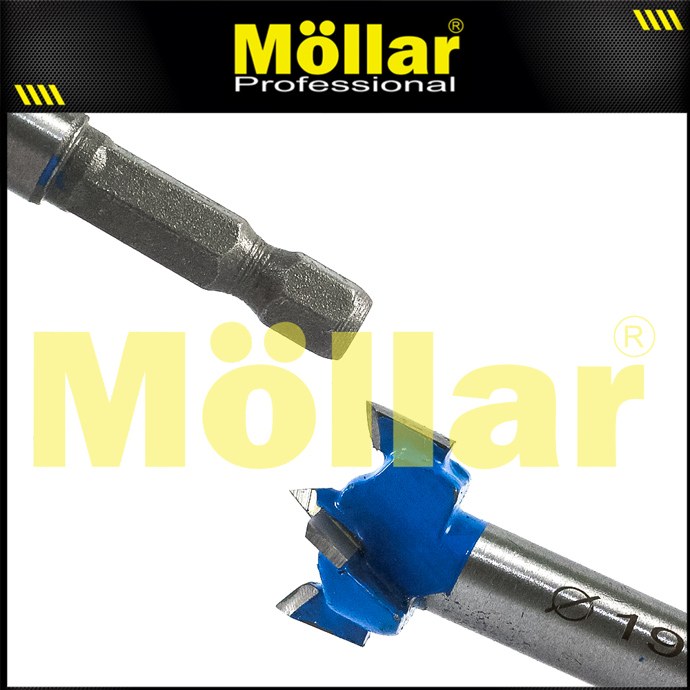 BISON D80981 Mata Bor Kayu Engsel Sendok 19 mm / Forstner Bit