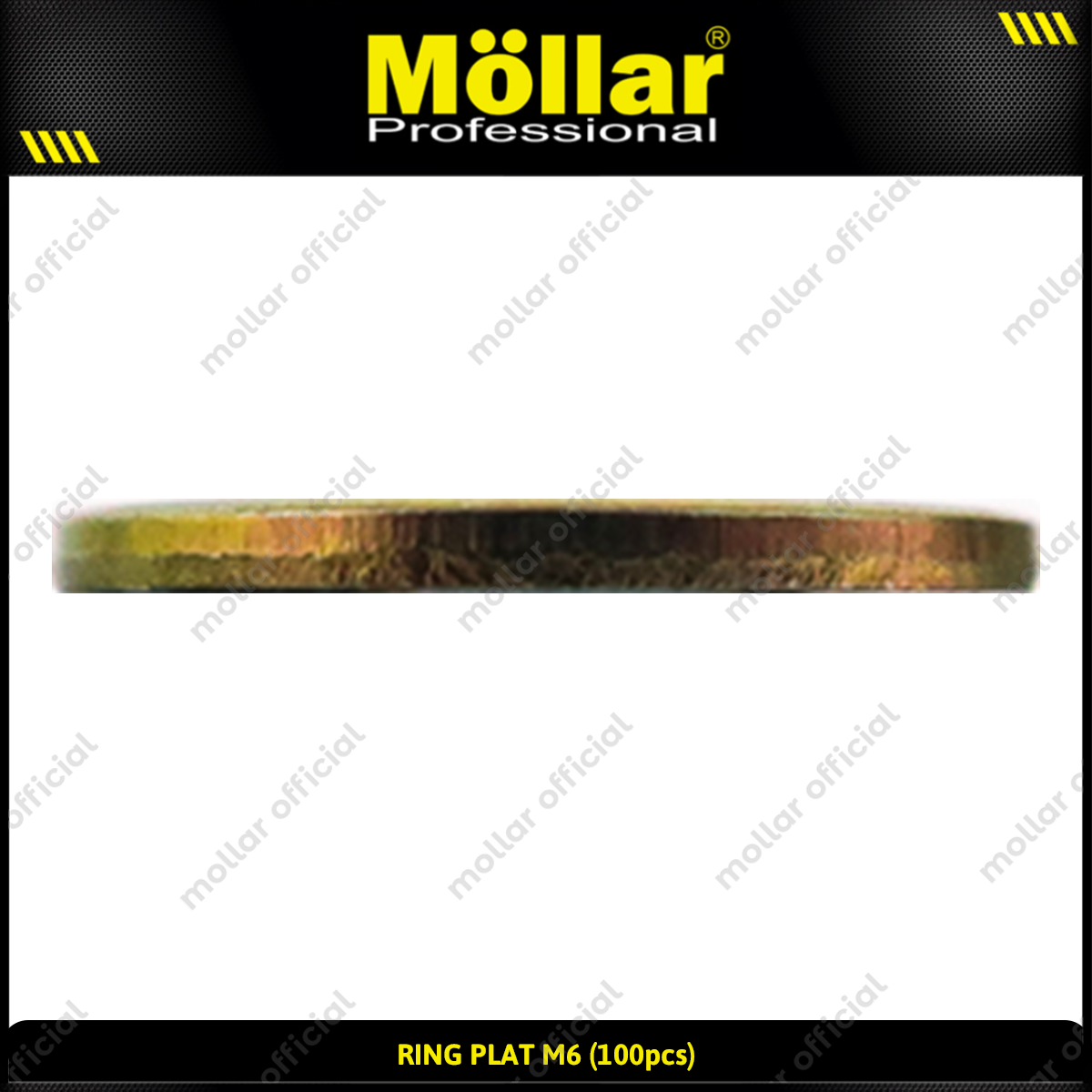 MOLLAR 93-073 Ring Plat M6 - 100 pcs