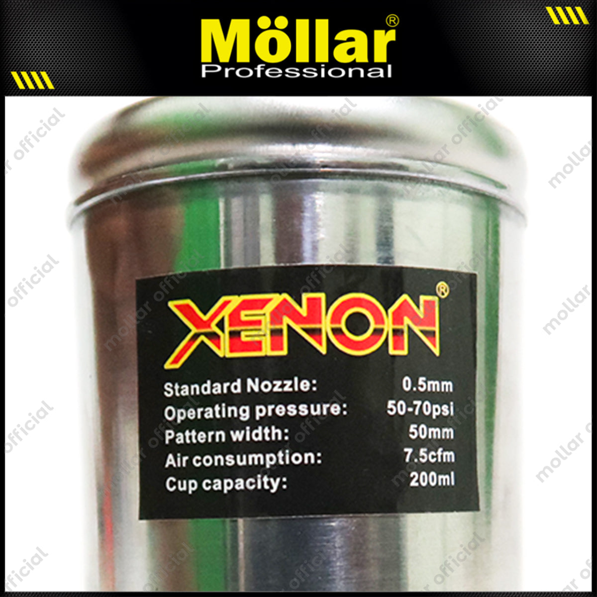 XENON K3A Spray Gun Tabung Atas / Semprotan Cat