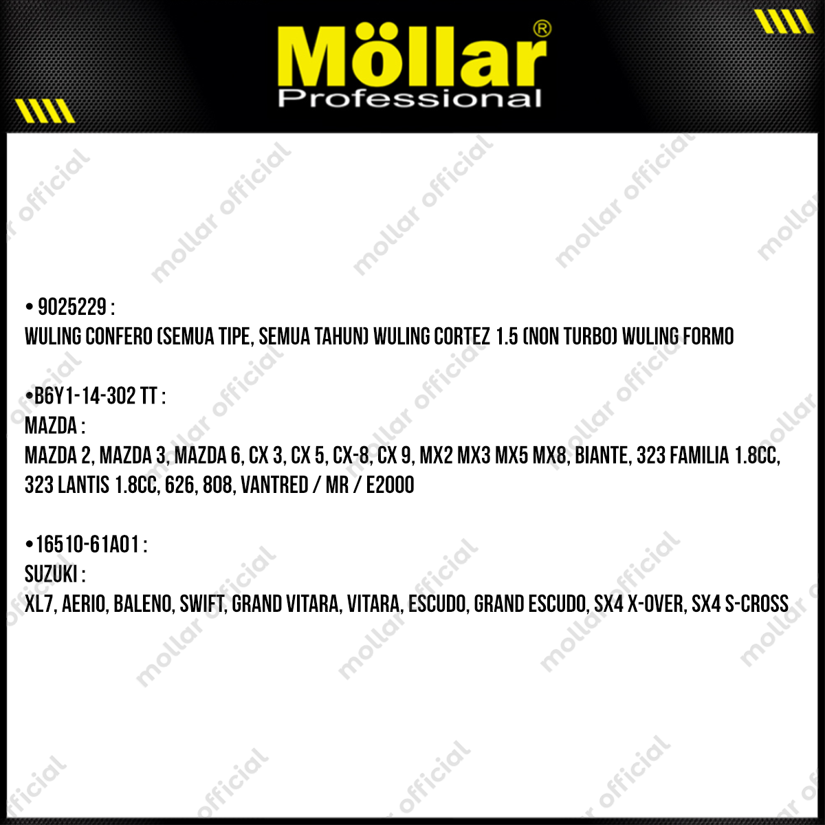 MOLLAR B11678 Kunci Oli Filter Mangkok 67 mm