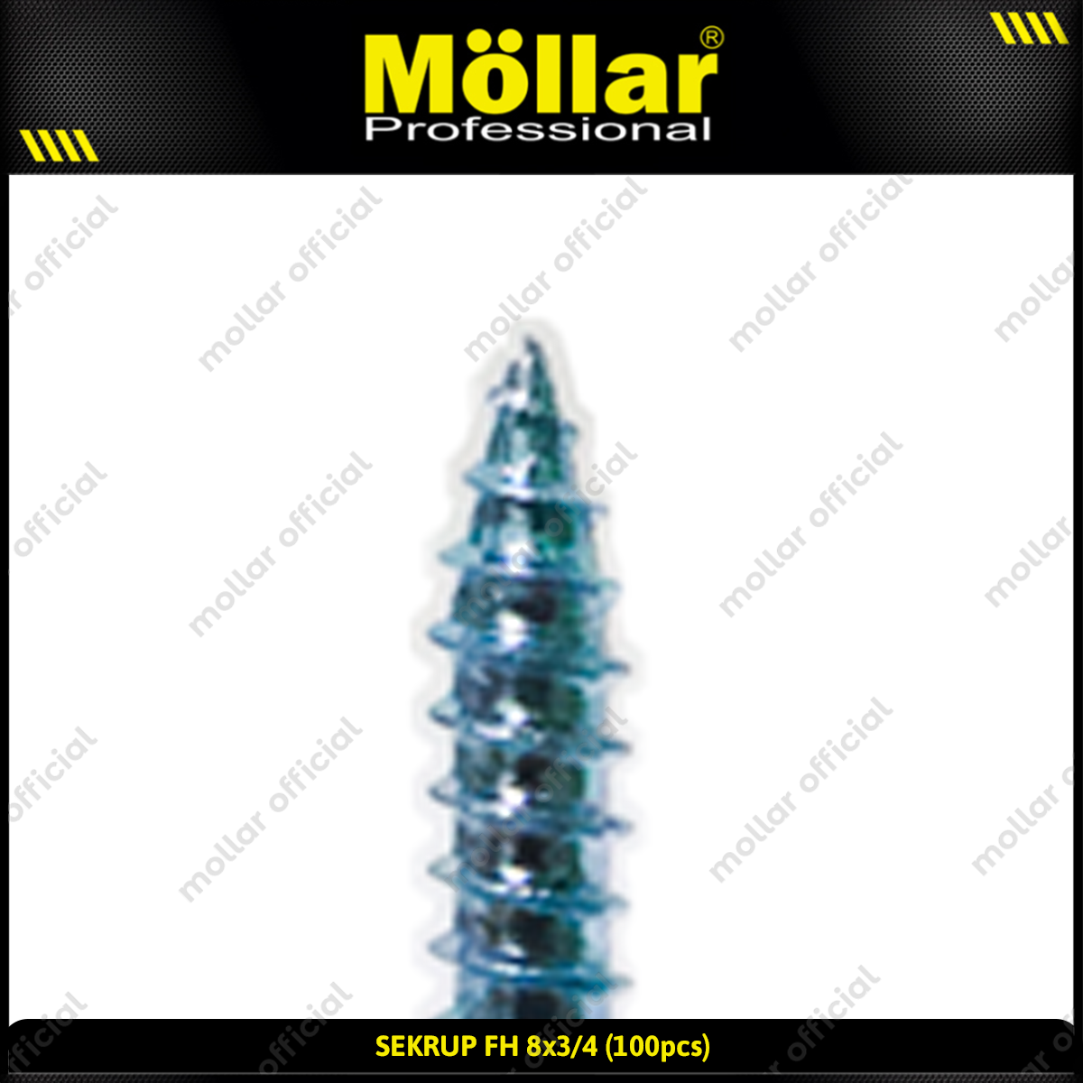 MOLLAR 93-055 Sekrup FH 8 x 3/4 - 100 pcs