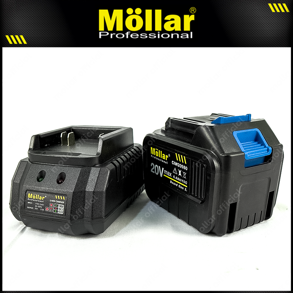 MOLLAR CIW20980 Mesin Buka Baut Truk Baterai 20V / Cordless Impact Wrench