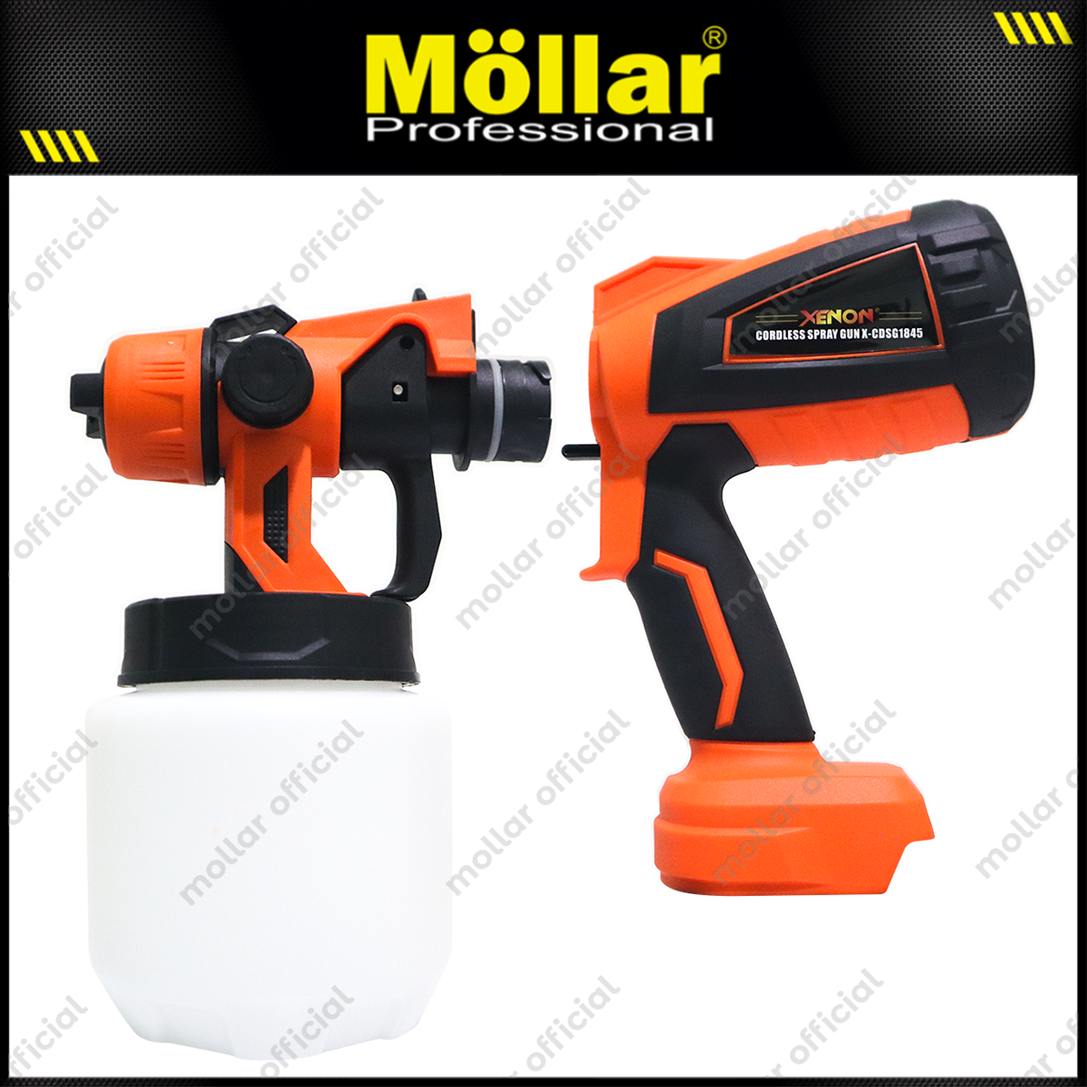 XENON CDSG1845 Mesin Semprot Cat Baterai 18V / Cordless Spray Gun HVLP