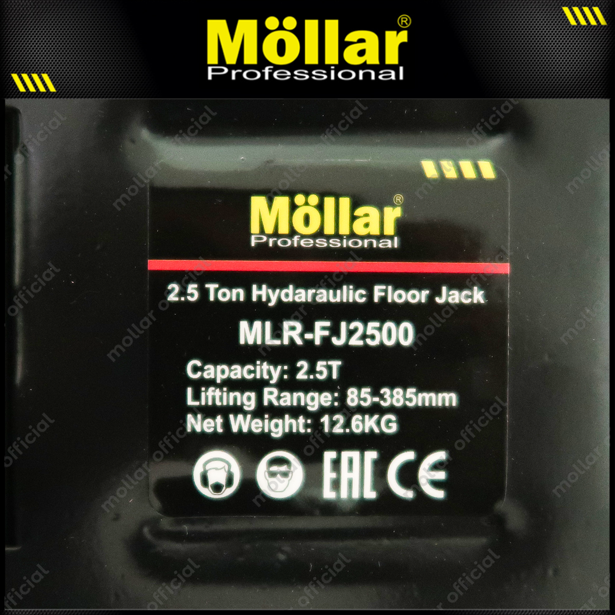 MOLLAR Dongkrak Buaya 2.5 Ton Low 12.6 kg Box Plastik