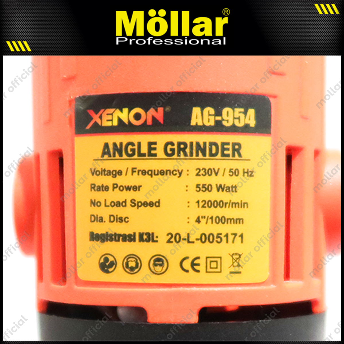 XENON AG954 Mesin Gerinda Listrik 4"
