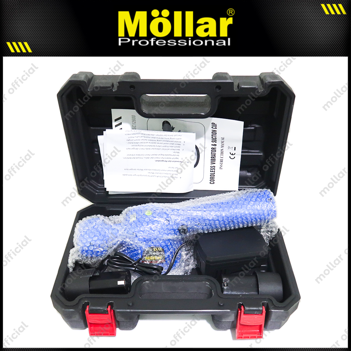MOLLAR CVSC12600 Mesin Pasang Keramik Baterai 12V / Cordless Vibrator Suction Cup