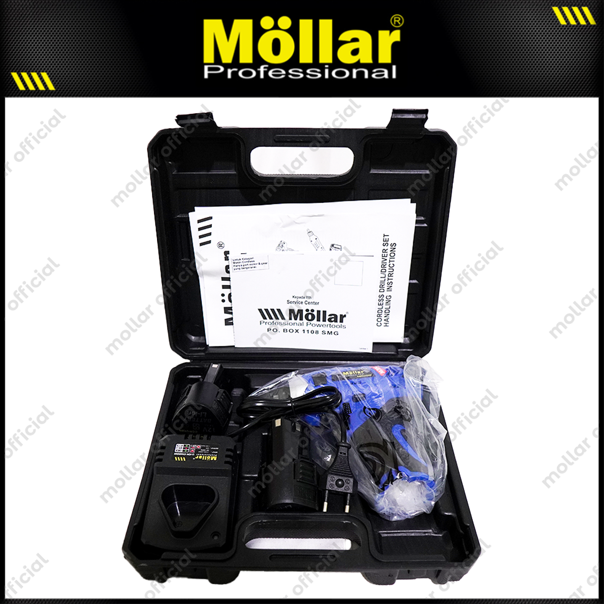MOLLAR CIDR12150 Mesin Obeng Baterai 12V / Cordless Impact Driver