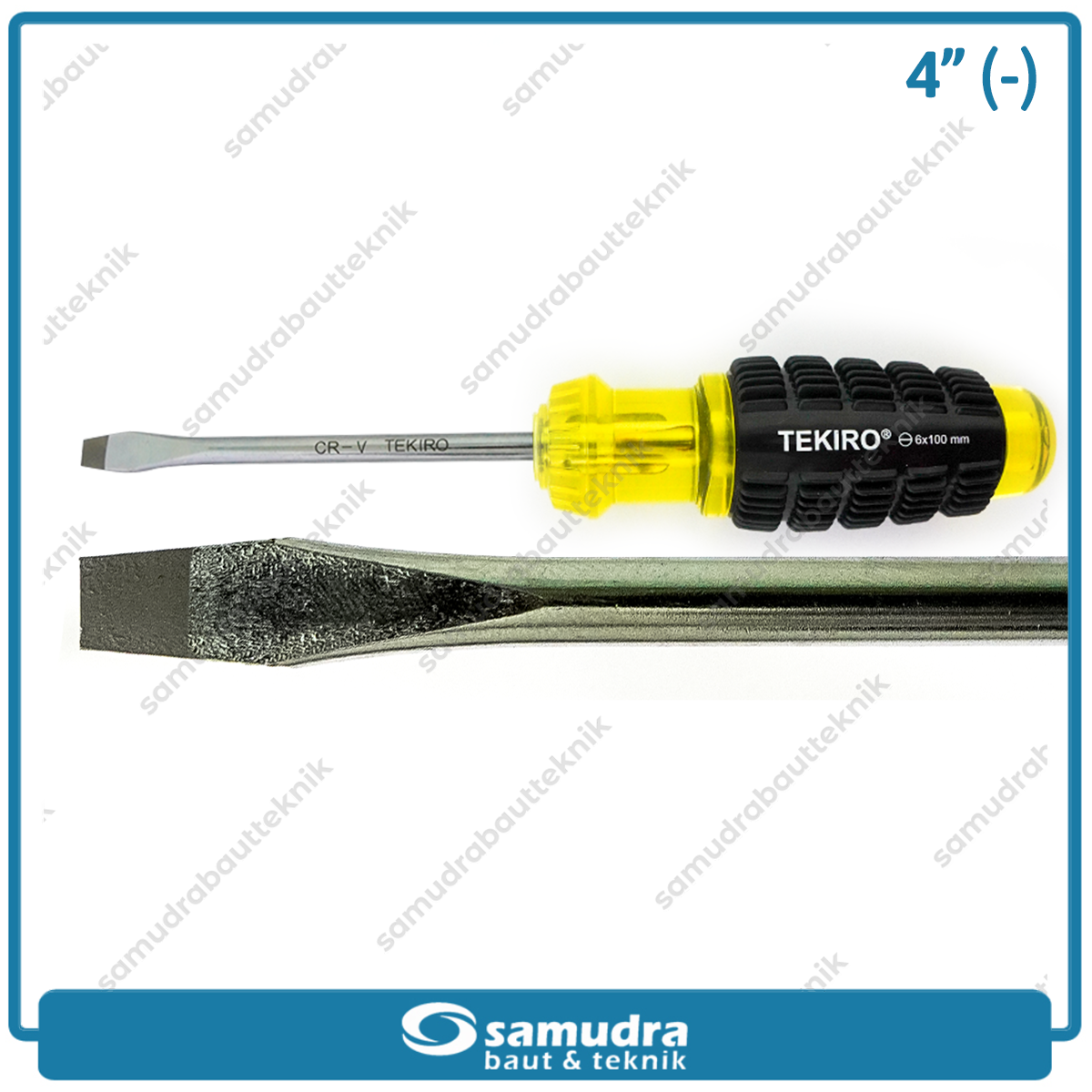 TEKIRO SD-CG0860 Obeng Gagang Karet 4" Minus SL6