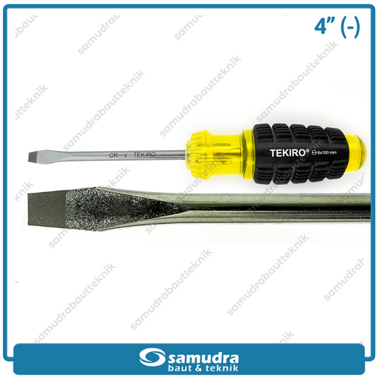 TEKIRO SD-CG0860 Obeng Gagang Karet 4" Minus SL6