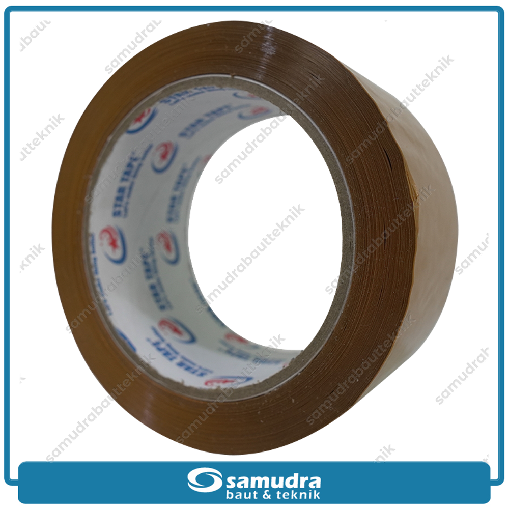 STARTAPE Lakban OPP 48 mm x 90 Y Coklat
