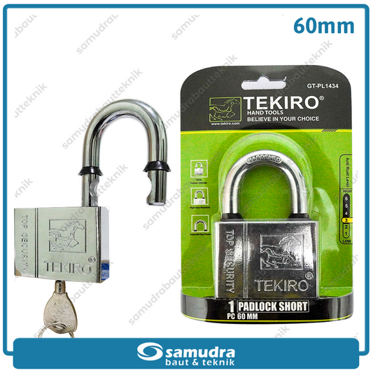 TEKIRO GT-PL1434 Gembok 60 mm Short / Gembok Leher Pendek