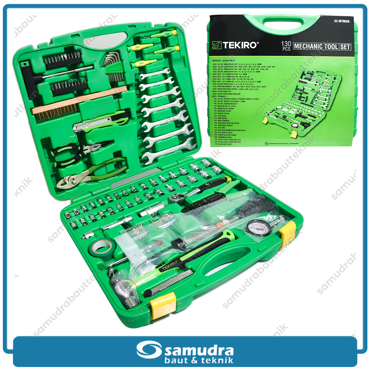 TEKIRO SC-MT0628 Tool Kit Mekanik Set 130 pcs Box Plastik / Mechanic Tools