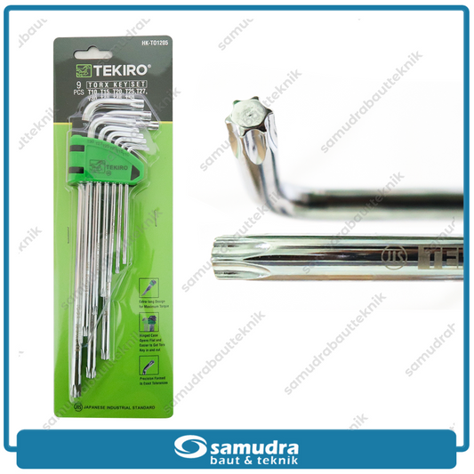 TEKIRO HK-TO1205 Kunci L Set Panjang Bintang 9 pcs T10-T50