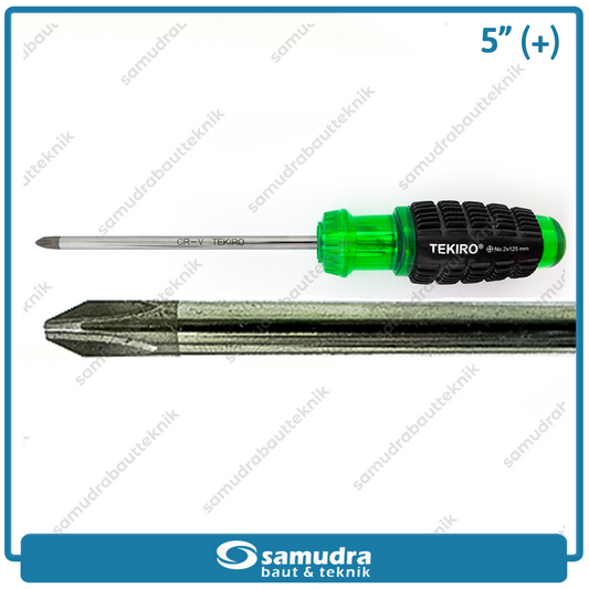 TEKIRO SD-CG0853 Obeng Gagang Karet 5" Plus PH2