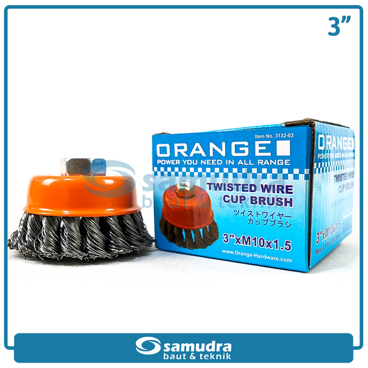 ORANGE 3132-03 Sikat Mangkok Kepang 3"