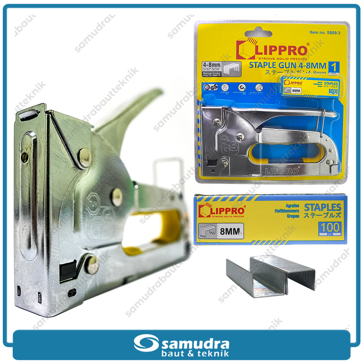 LIPPRO S809-3 Staples Tembak 4-8mm / Staple Gun