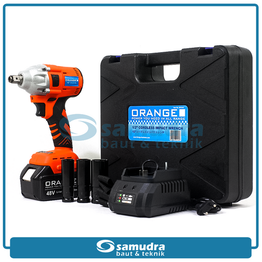 ORANGE 4018-48 Mesin Buka Baut Mobil Baterai 48V / Cordless Impact Wrench