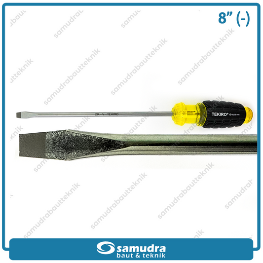 TEKIRO SD-CG0863 Obeng Gagang Karet 8" Minus SL6