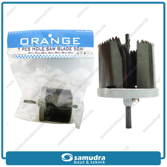 ORANGE 5500-07 Hole Saw Set 7 pcs / Mata Bor Holesaw Kayu