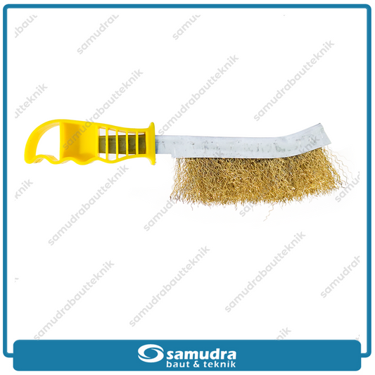 ORANGE Sikat Golok Kuningan Gagang PVC 8"