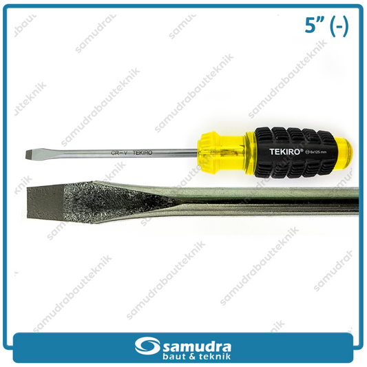 TEKIRO SD-CG0861 Obeng Gagang Karet 5" Minus SL6
