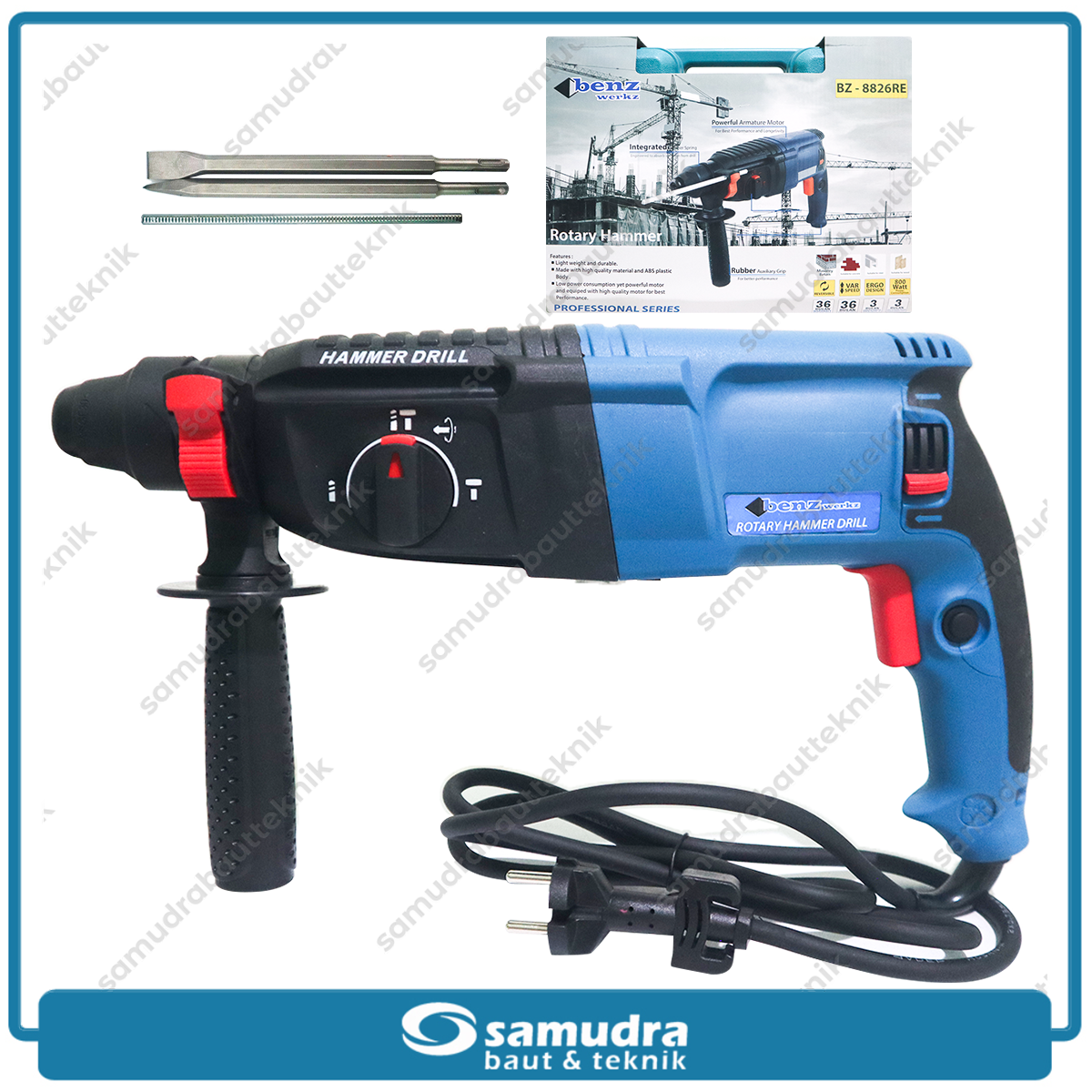 BENZ BZ-8826RE Mesin Bor Bobok SDS Plus 26 mm / Rotary Hammer
