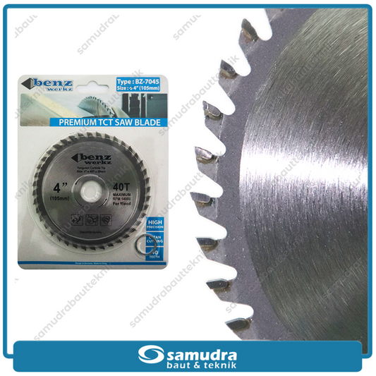 BENZ BZ-7045 Mata Gerinda Potong Kayu 4"x40T / Circular Saw Blade