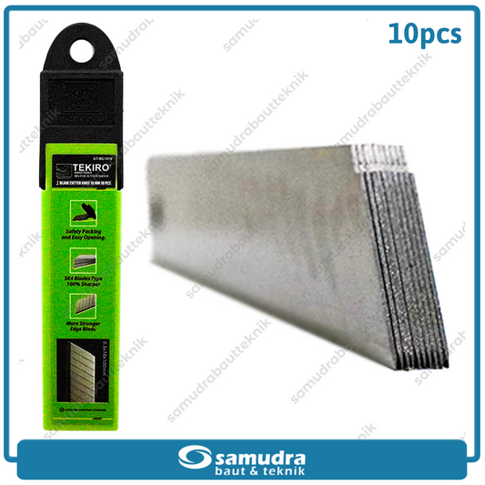 TEKIRO GT-BC1819 Isi Ulang Mata Pisau Cutter 18 mm Set 10 Pcs / Refill Blades
