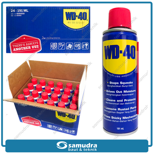WD-40 191 Ml Pelumas Anti Karat Wd 40 191ml Wd40 Penetran 1 Dus 24 Pcs