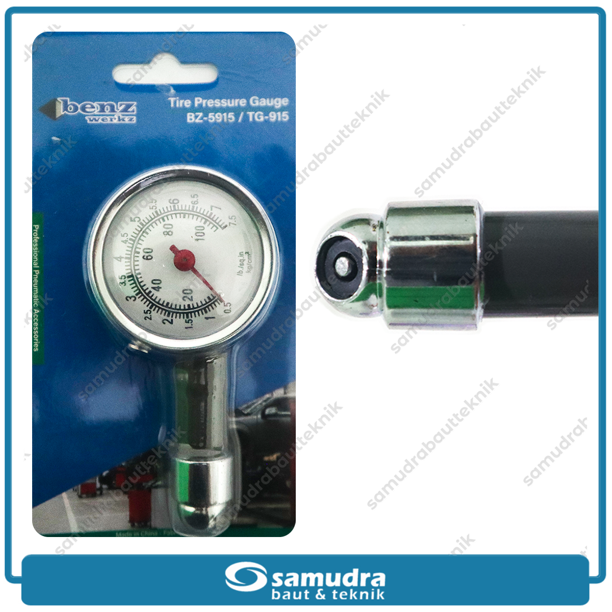 BENZ TPG0103 Alat Ukuran Angin Lonceng TG-915 60 psi